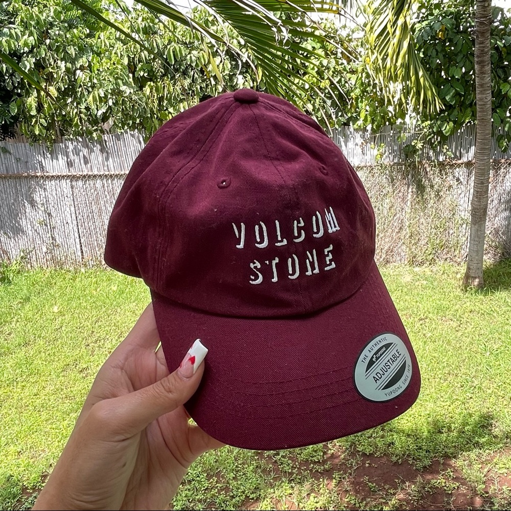 Maroon Volcom Stone Adjustable Hat